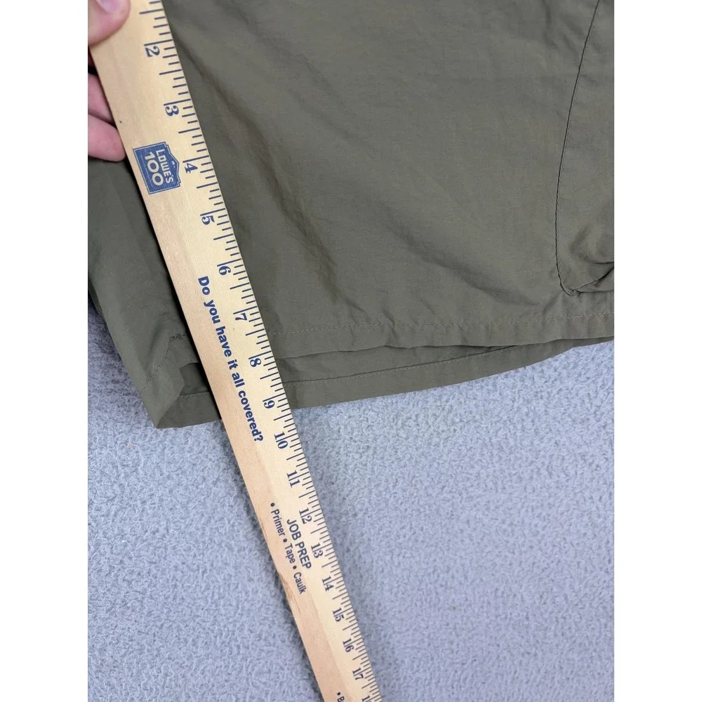 Columbia Shorts Mens XL Green Nylon Mesh Lined Swim Trunks Packable Belted Mens